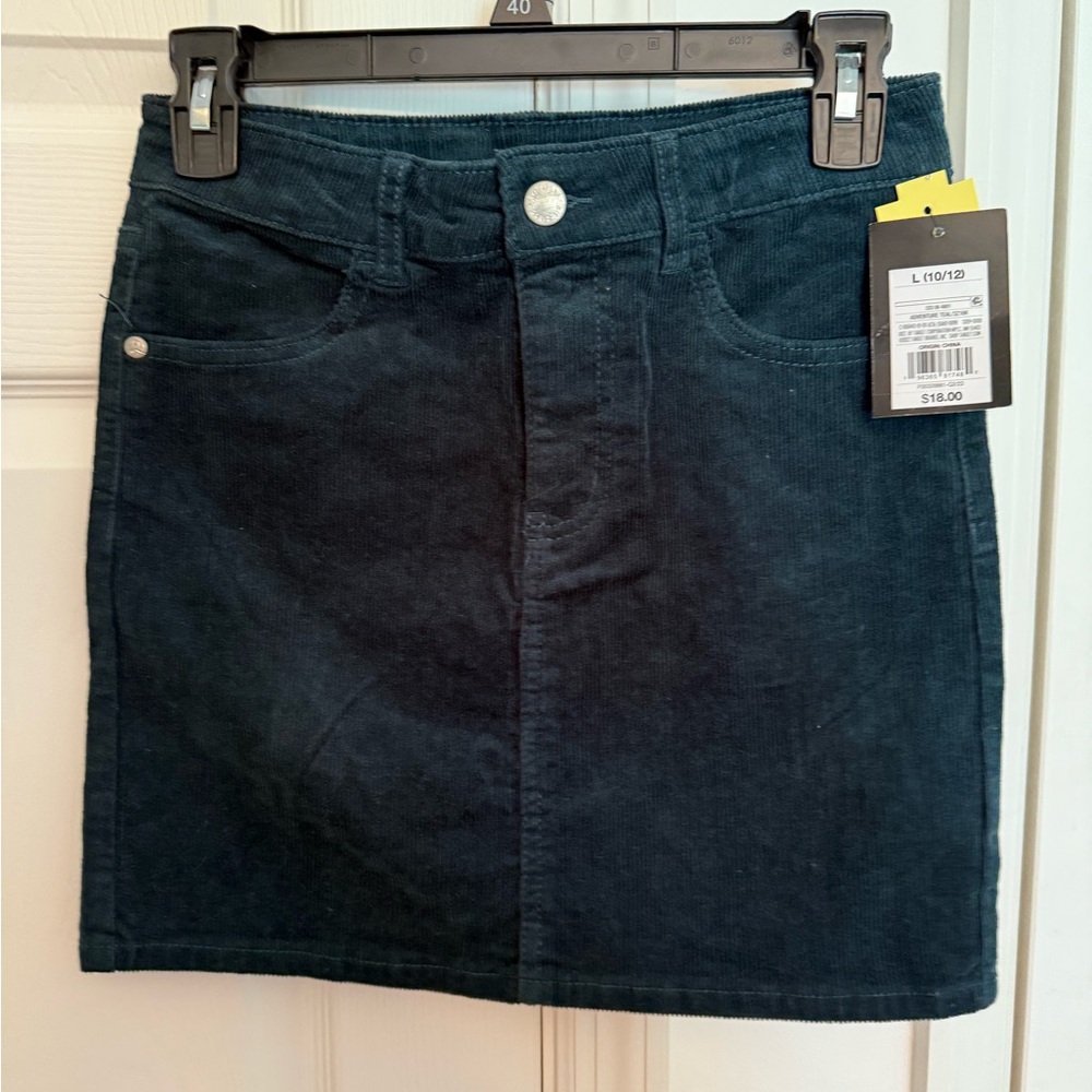 Art Class Green Corduroy Skirt